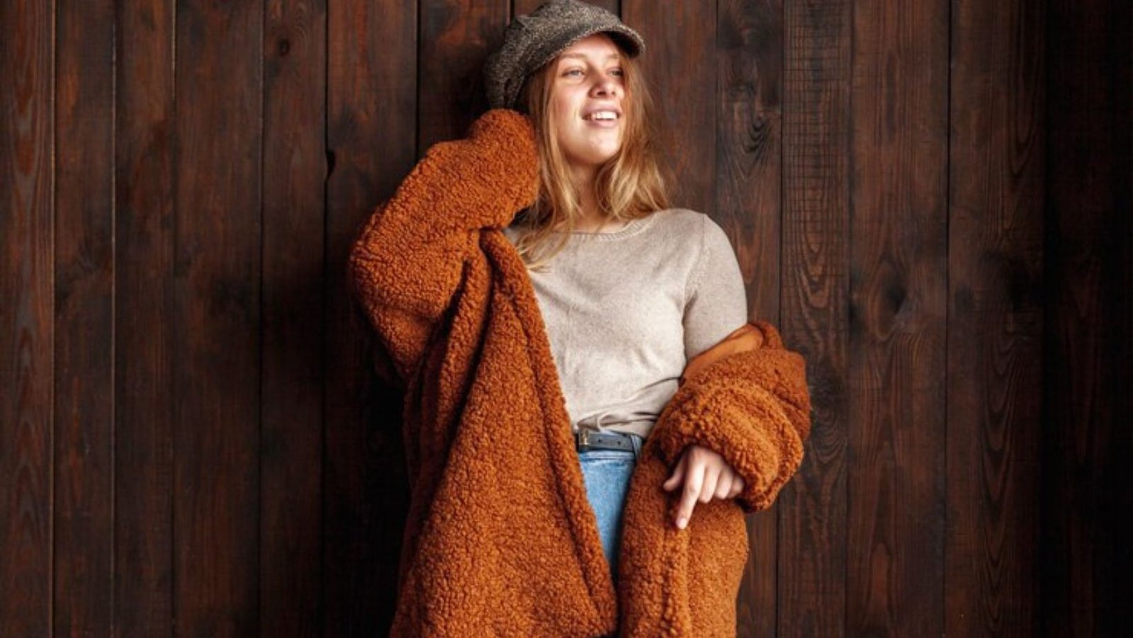 Wool Like Pleated Top